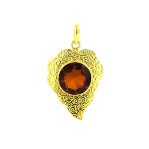 Citrine Pendant Necklace, Statement Jewelry, Boho Jewelry, Gemstone Pendant, Citrine Jewelry, Anniversary Gifts Jewelry, Designer Jewelry