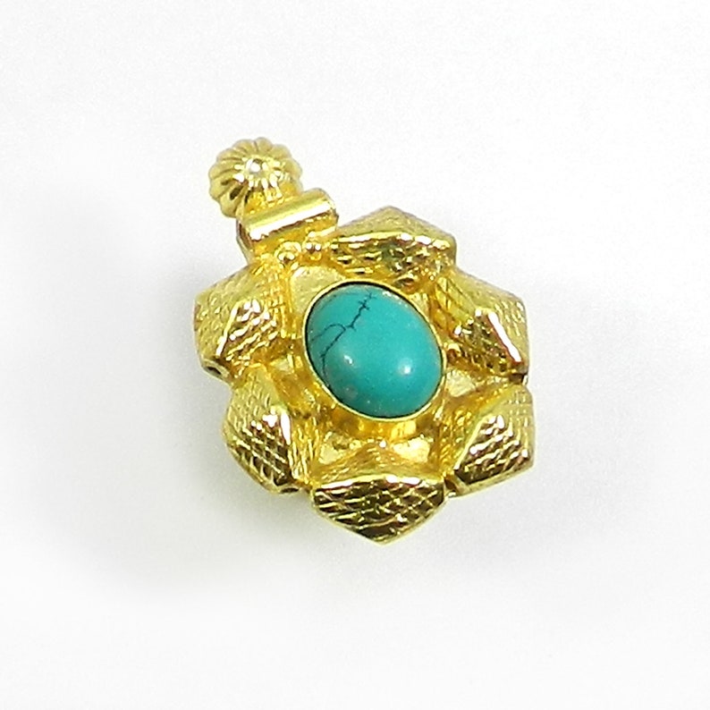 Statement Ring Boho Ring* Ring Gold Ring Turquoise Ring* Gold Vermeil Ring Gypsy Ring Blue *Bohemian Jewelry Hippie Handmade