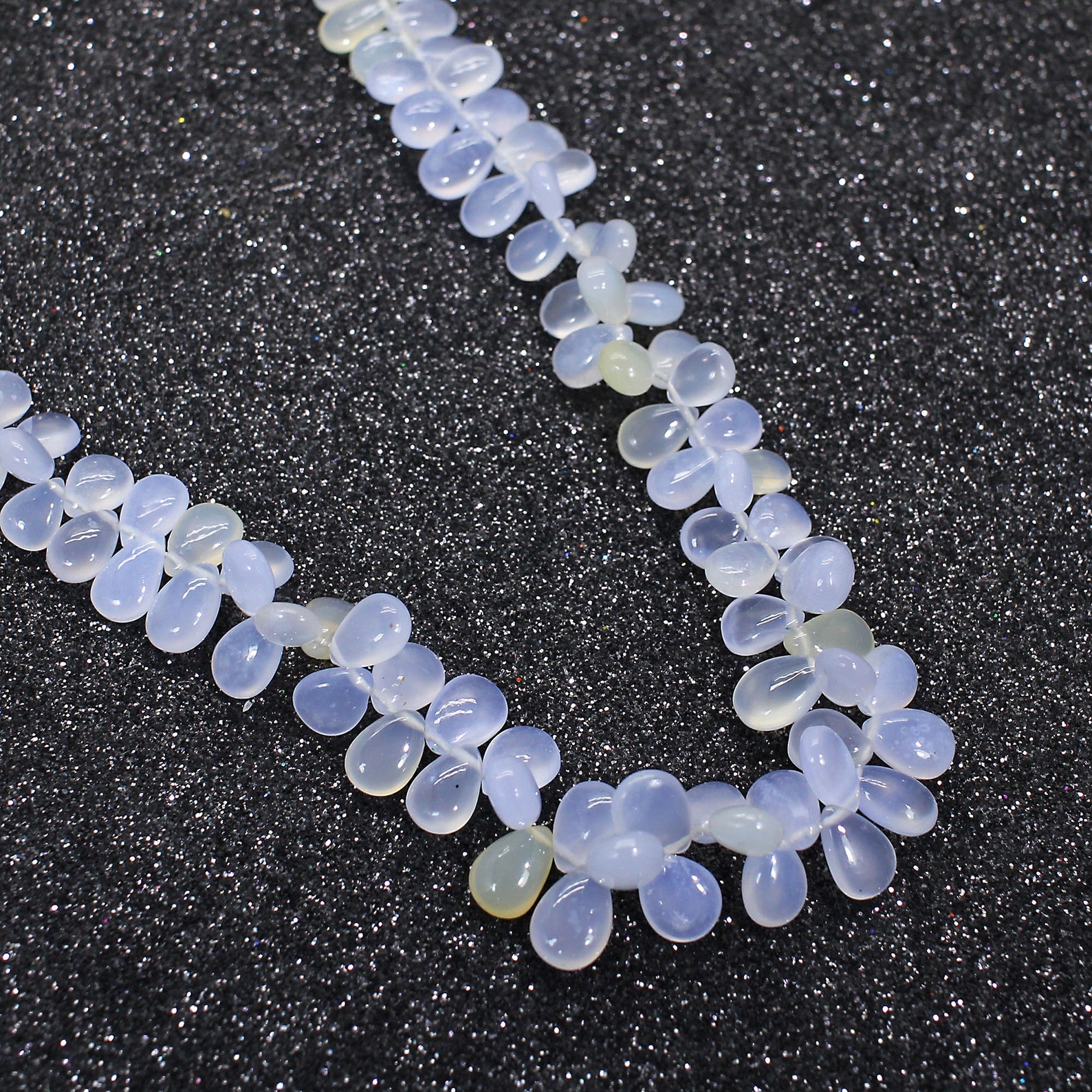 Chalcedony and Wood Beaded Necklace main image 0