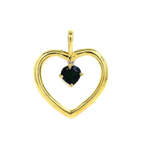 Green Tourmaline Pendant, Heart Pendant, Tourmaline Jewelry, Beautiful Pendant, Tourmaline Gemstone, Handmade Jewelry, Gold Pendant Jewelry