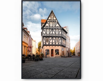 Atlstadt Halle (Saale) Premium Poster - | Home Decoration Wall Decoration Art Print Mural | Free shipping