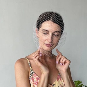 birdcage veil wedding veil white veil engagement veil modern veil wedding mesh veil bride&#39;s wedding accessory wedding veil net veil bridal