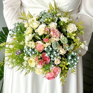 bouquet of wedding flowers, bouquet of flowers, white wedding rose bouquet, bouquet of cornflowers, pink wedding bouquet, flowers decoration