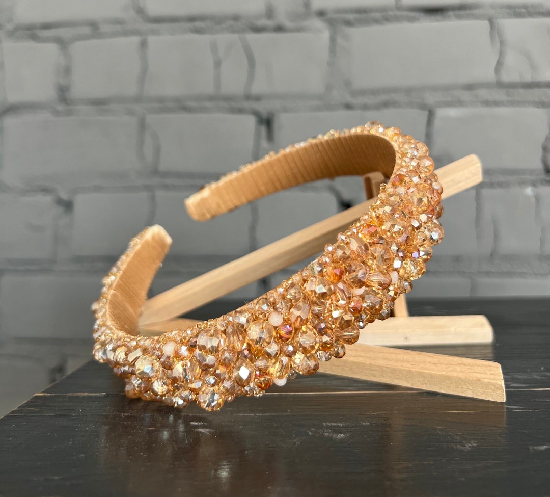 Crystal Crown Wedding Crown Gold Color Crown Wedding Crown Bridesmaid ...