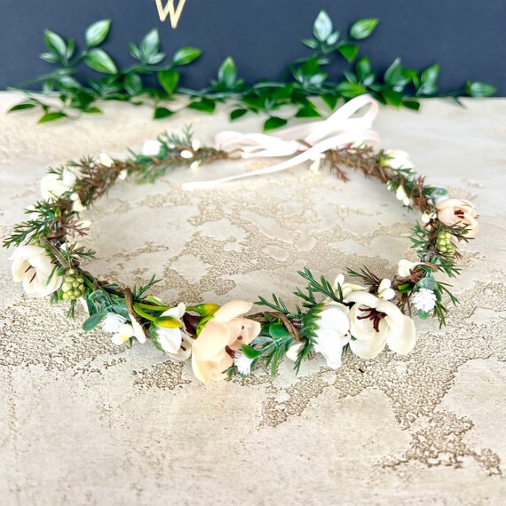 Sakura boda flor accesorio primavera boda corona boda flor tocado