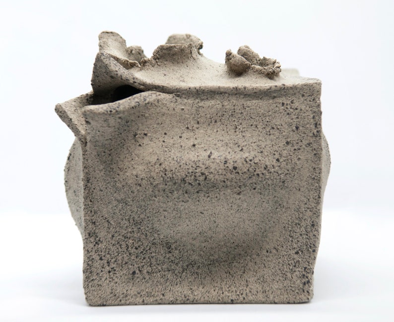 Small Stone Ceramic Vase For Flower Vase ceramic Vase decor Etsy