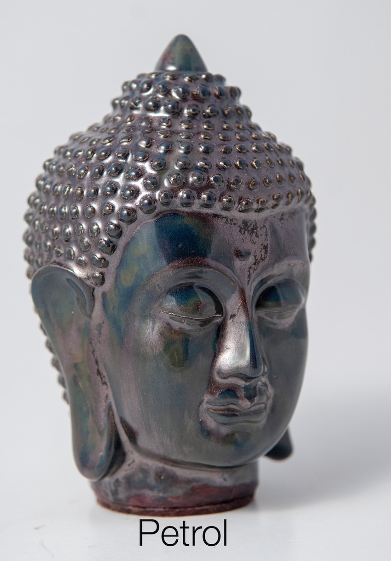 Multicolor Buddha Head Statue Ceramic Buddha Buddha Home Etsy