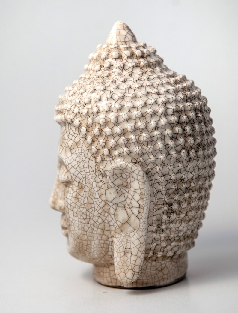 Multicolor Buddha Head Statue Ceramic Buddha Buddha Home Etsy