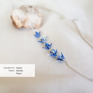 Collana Vola Insieme, Collana Origami Gru, Gioielli di uccelli di carta, Gioielli significativi, Stile giapponese, Compleanno, Regalo per lei, Regalo per la mamma