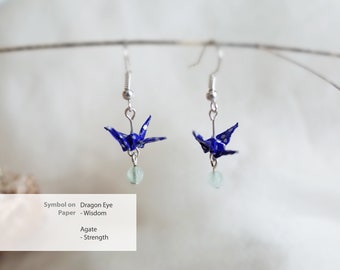 Personliga origami-kranörhängen: Handgjorda Washi-papperssmycken, present till mamma