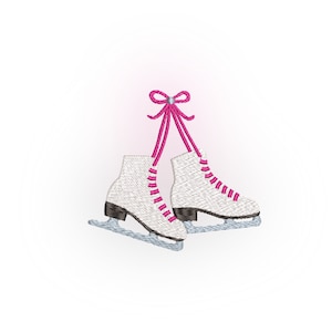Embroidery file ice skates, digital file, Embroidery Design ice skates, machine embroidery design