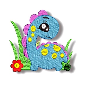 Embroidery file dinosaur, embroidery file dino
