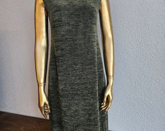 90s Vintage textured dress/ Green dress/ Vintage dress/ Size S/M