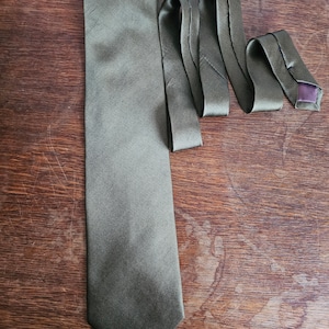 90s Vintage tie LAURANT BENON Paris/Design tie silk/ Silk tie/ French Silk Necktie/ Green silk tie/ Gift for him