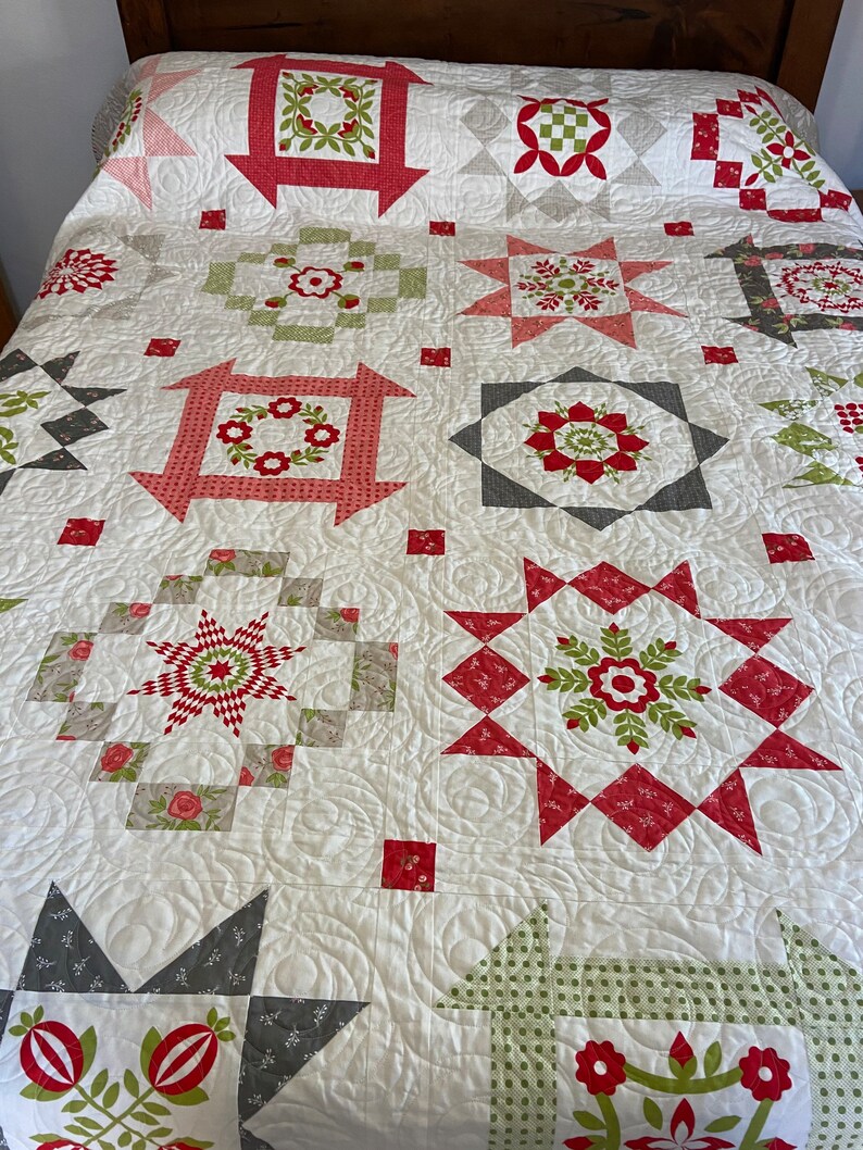 Beautiful Day Quilt Queen Size Quilt Etsy