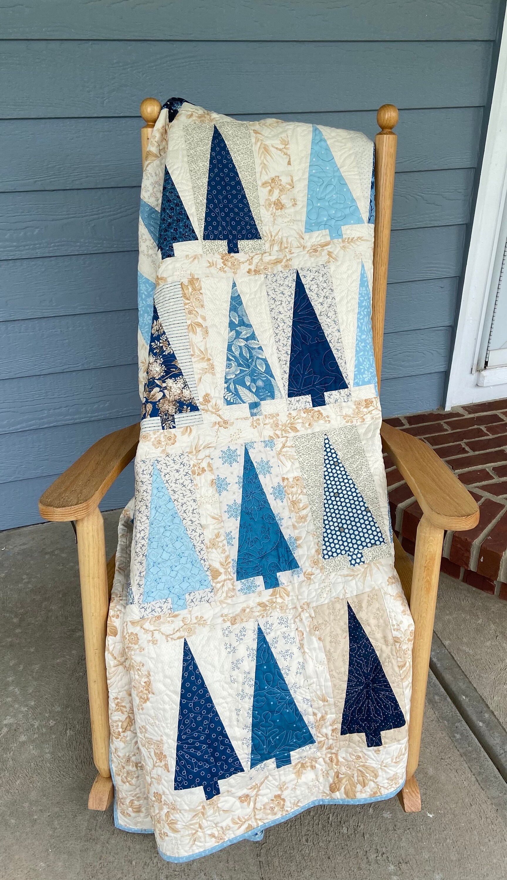 Pinehurst Quilt Handmade Quilt Edyta Sitar Winter Quilt Etsy