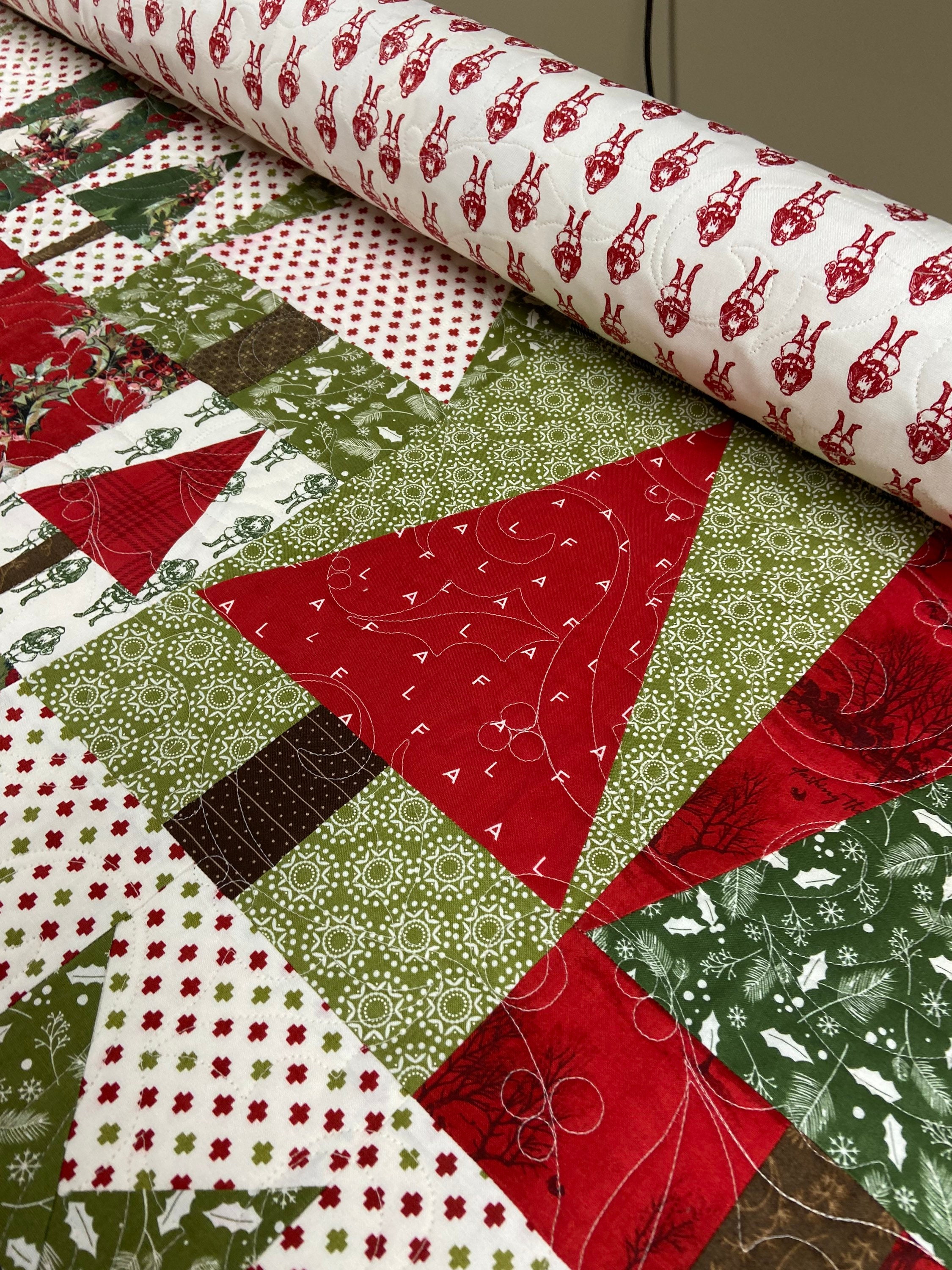 Piney Hollow Quilt Christmas Throw Quilt Traditional Quilt Etsy