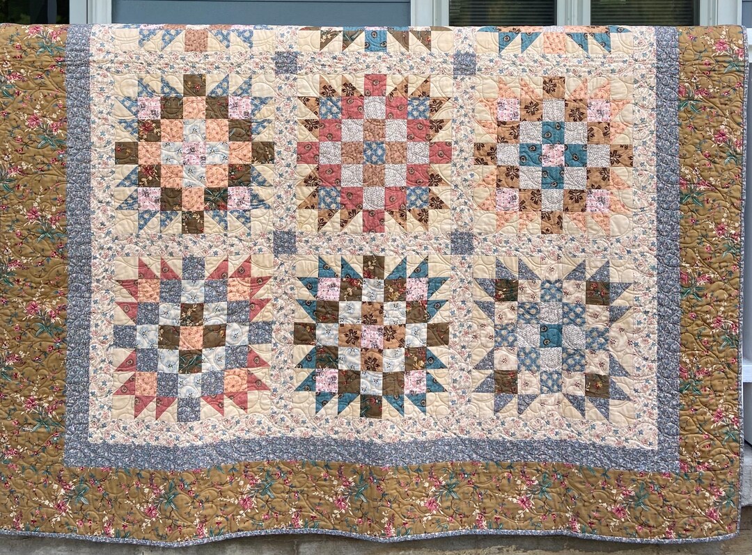 Quilt Traditional Quilt Handmade Quilt Patchwork Etsy