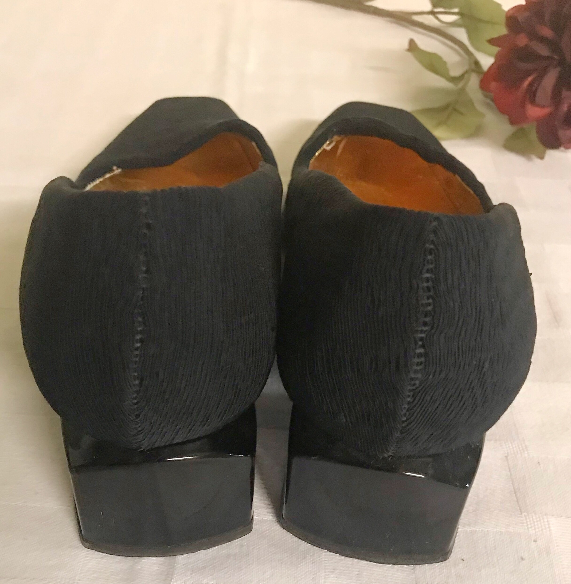 Vintage Timothy Hitsman Black Shoes Block Heel Black Shoes | Etsy