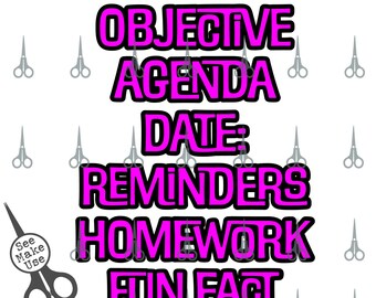 Fun Fonts Whiteboard Signs - SVG/PNG clip art digital download graphic cut file for Cricut