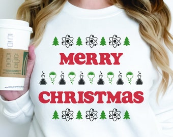 Science Teacher Ugly Sweater Christmas Shirt SVG|PNG|DXF|pdf clip art digital download graphic cut file