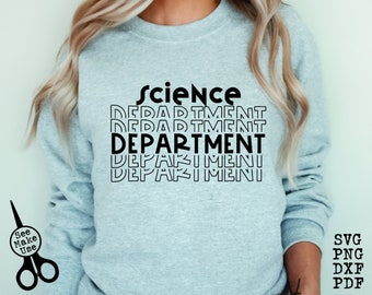 Science Department Shirt SVG|PNG|DXF|pdf clip art digital download graphic cut file