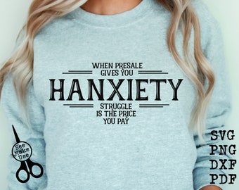 Hanson Shirt SVG|PNG|DXF|pdf clip art digital download graphic cut file| When Presale Gives You Hanxiety
