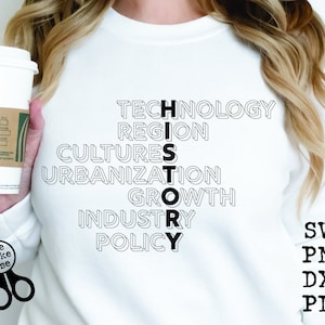 History Teacher Shirt SVG|PNG|DXF|pdf clip art digital download graphic cut file| History Vocabulary