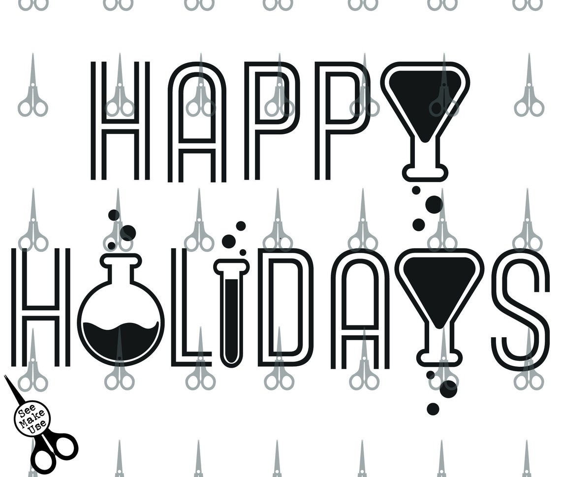 Science Teacher Christmas Shirt Happy Holidays Etsy