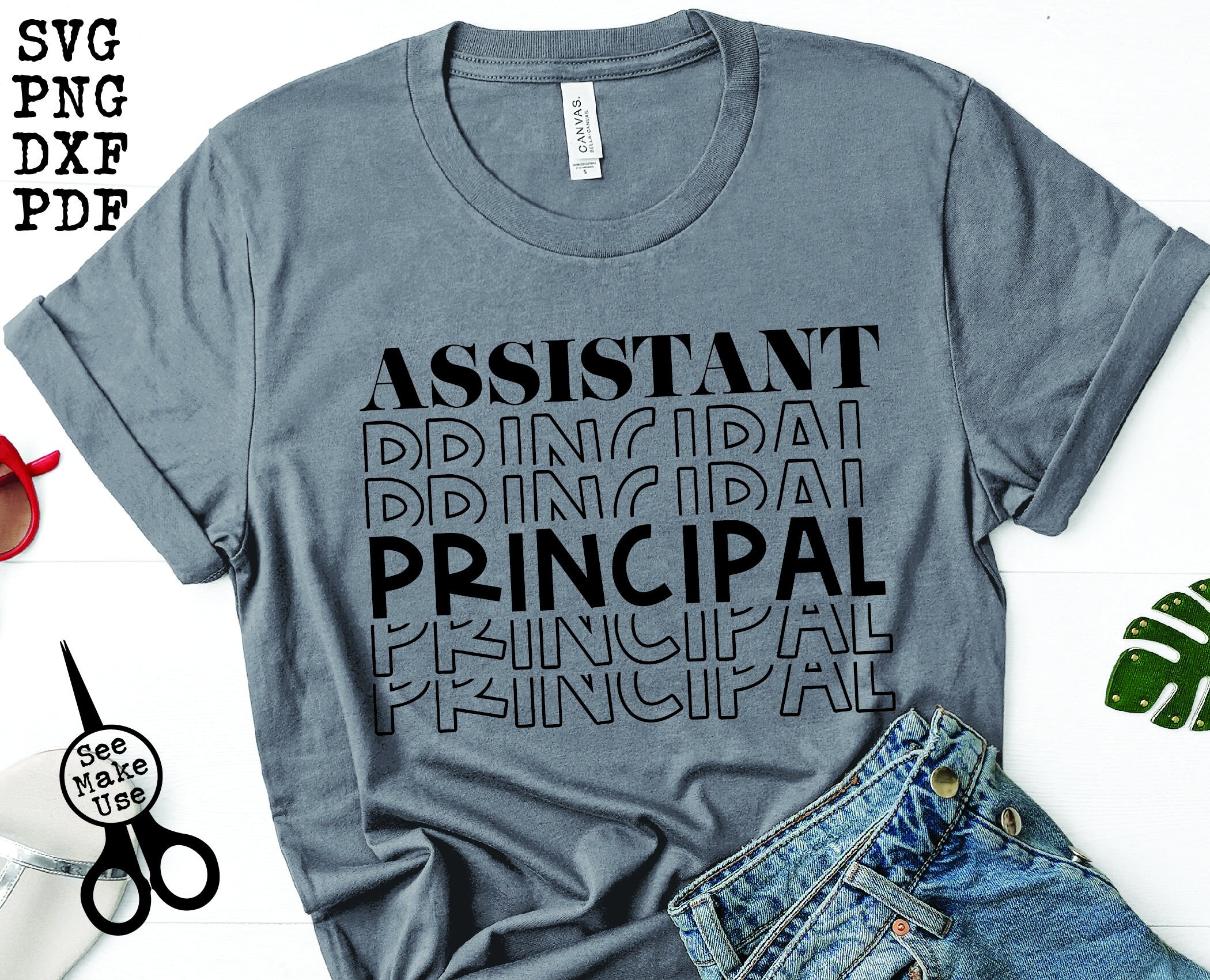 Assistant Principal Shirt Svgpngdxfpdf Clip Art Digital - Etsy