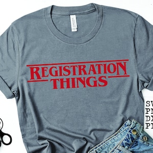 Anmeldung Things Shirt SVG|PNG|DXF|pdf Clip Art digitaler Download Grafik geschnitten Datei