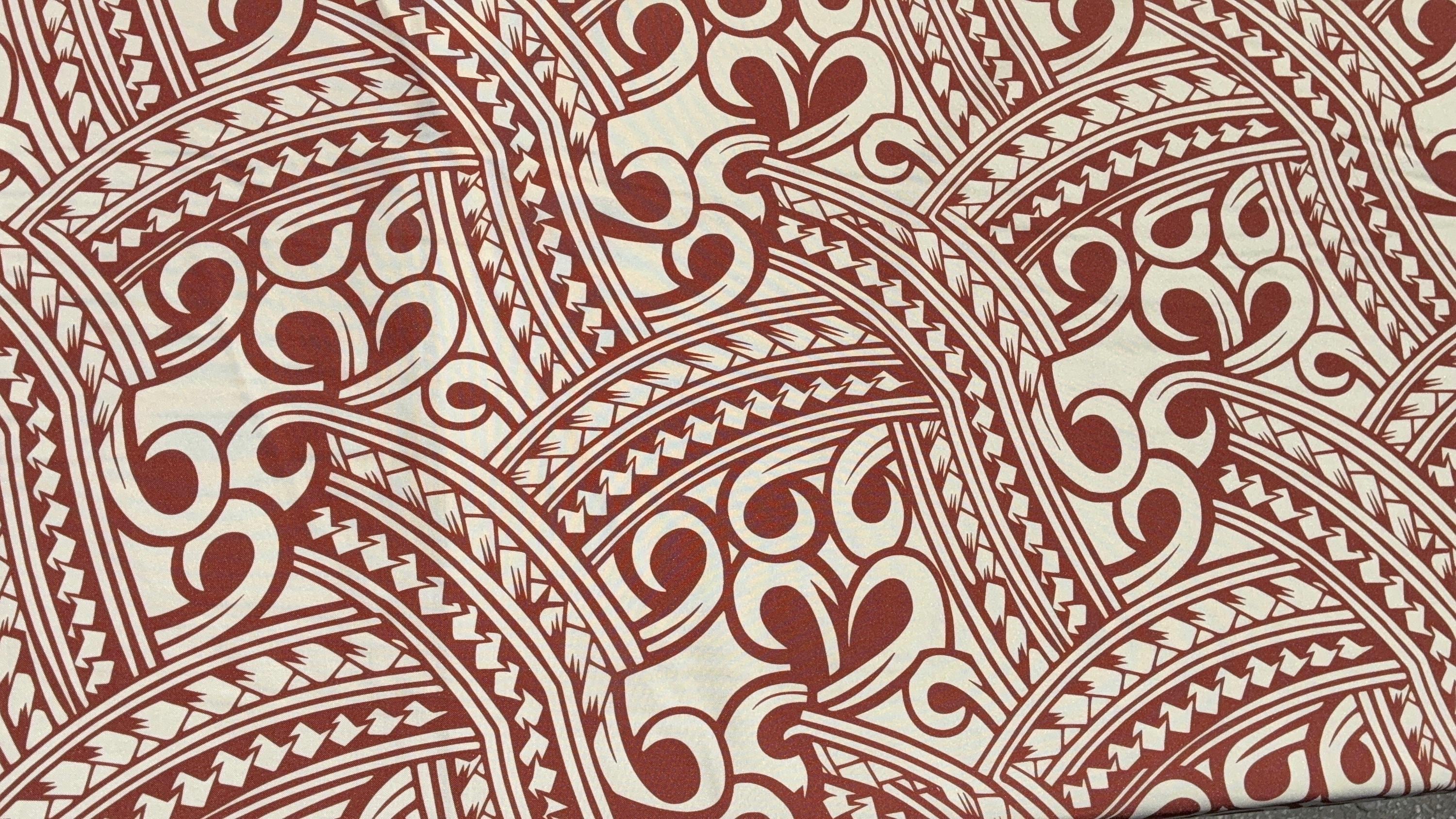 Island Fabric - Polynesian Tribal Fabric – 100% Polyester Minimatt