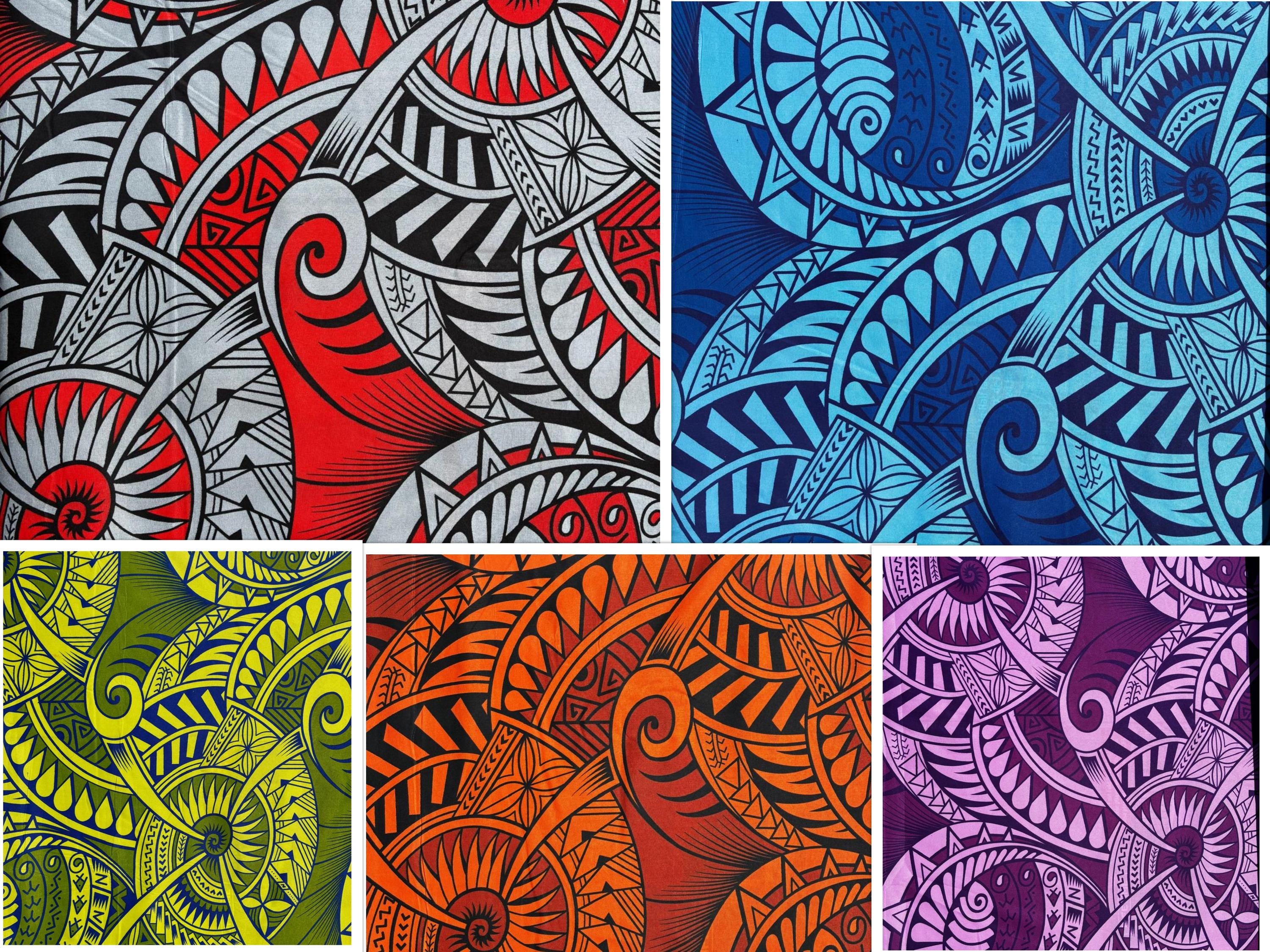 Tim　　　TRIBAL FABRICS Polynesian Tribal Fabric – 45” Wide | Lightweight Soft Poly Cotton