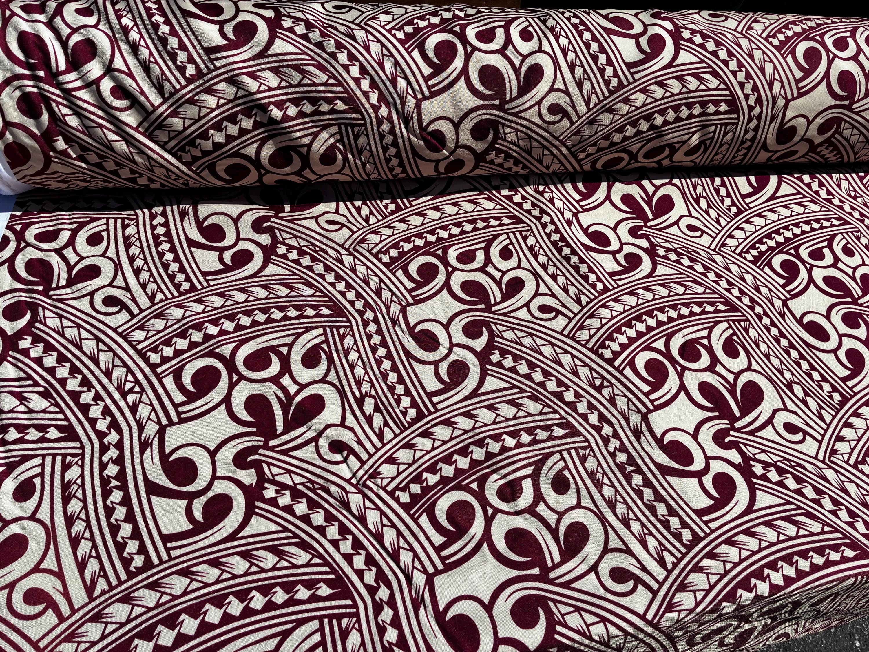 Island Fabric - Polynesian Tribal Fabric – 100% Polyester Minimatt