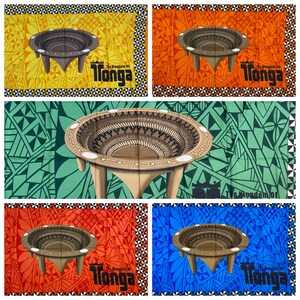 High-Quality Soft Lightweight - Kava Bowl Tonga - Ei Lava Lava Sarong Pareo Wrap – Made in India – Perfect for Any Occasion -Large  70"x44"