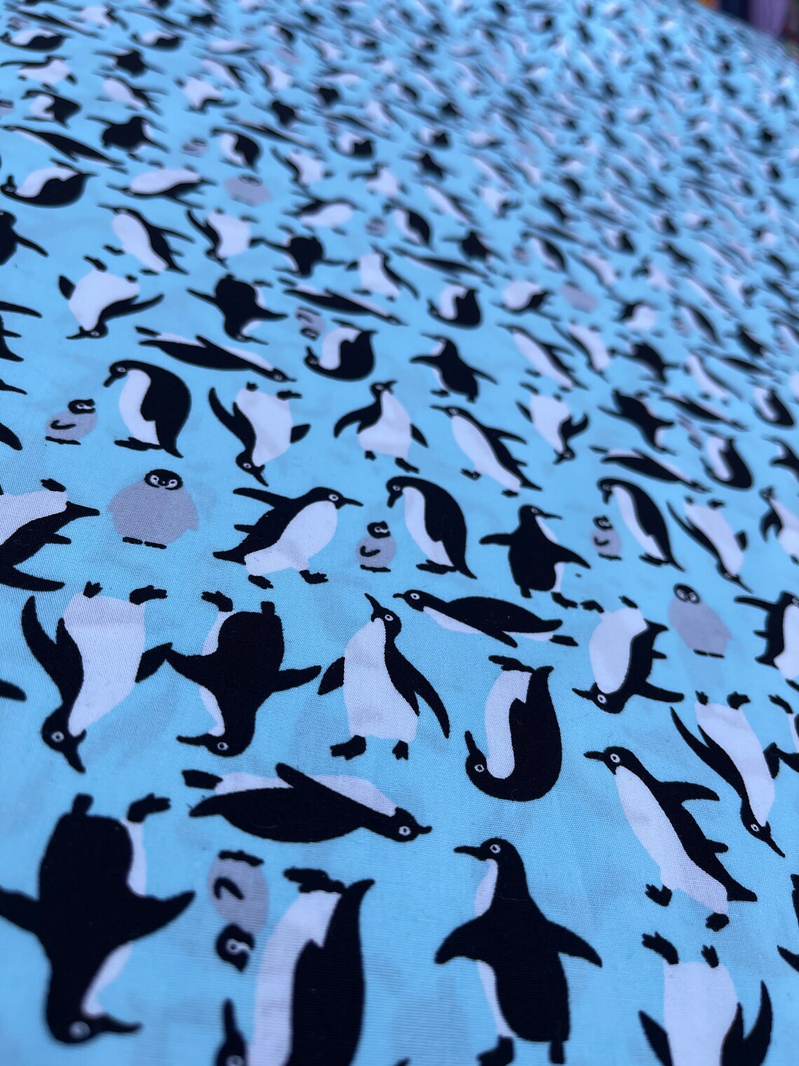 Novelty Penguins Cotton Fabric Winter Christmas Gift Fabric Etsy
