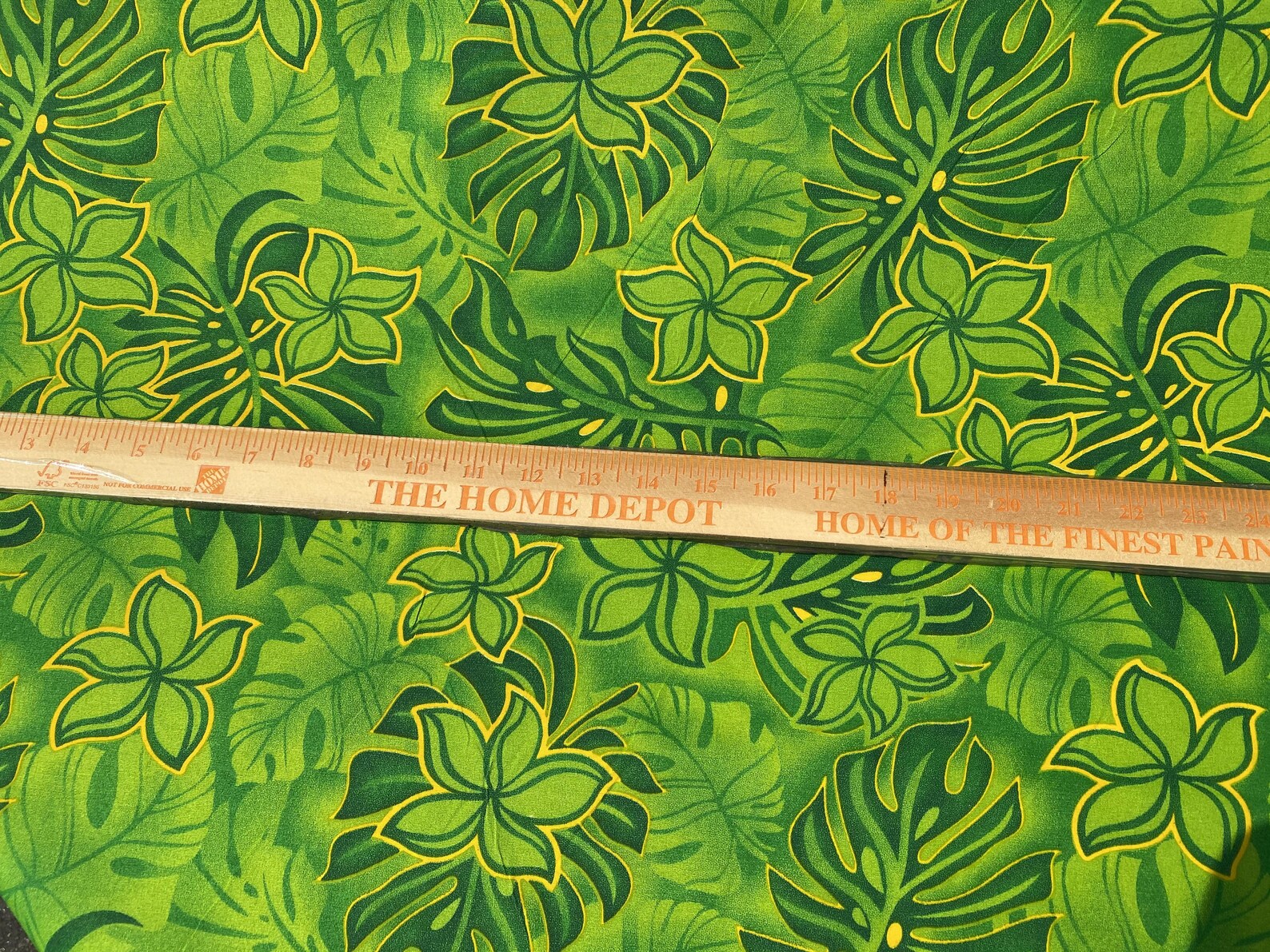 Hawaiian Print Luau Floral Poly Cotton Fabric 45 Sold By Etsy