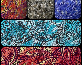 Society6 ケース mint & coral tribal pattern by Dani Art Strips 1