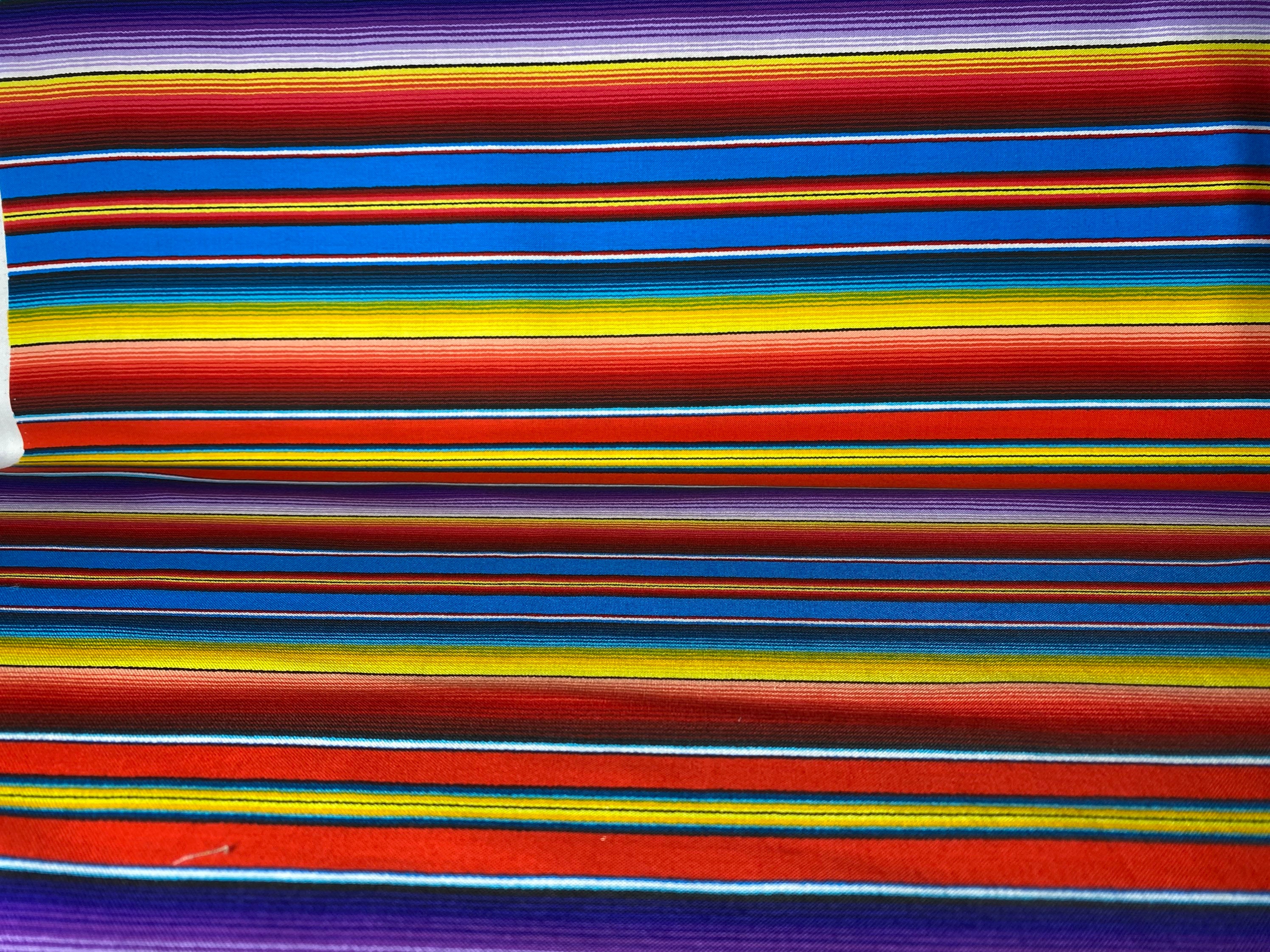 Mexican Heritage Fiesta Stripes Fabric Fuchsia Elizabeth's Etsy