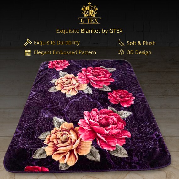 New Aloha Blanket by GTEX - 1-ply High Quality HD Design 3-D