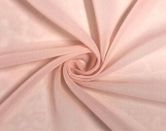 High Multi Chiffon Fabric, Solid Fabric, Sheer, Backdrop, Costume, Lining, Décor, Apparel & Fashion Fabric Sold By The Yard, 60" Inch Wide.