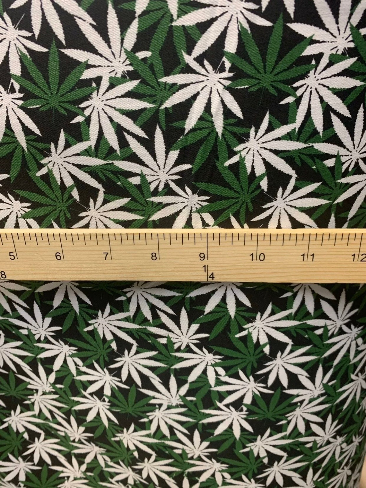 Marijuana Leaf Weed Fabric Cotton/Spandex 54 Sold By Etsy