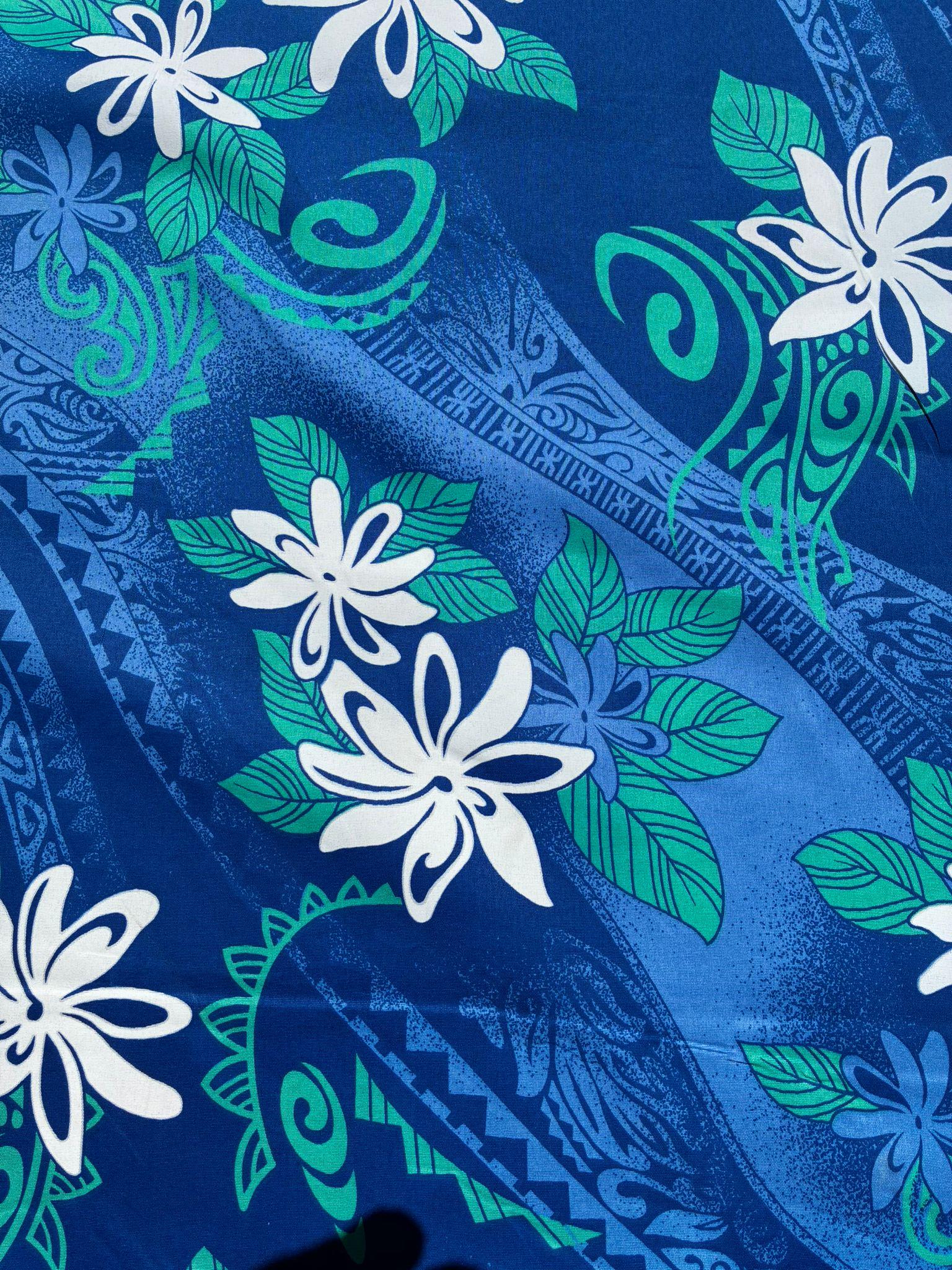 Polynesian Tribal Fabric – 45” Wide | Lightweight Soft Poly Cotton