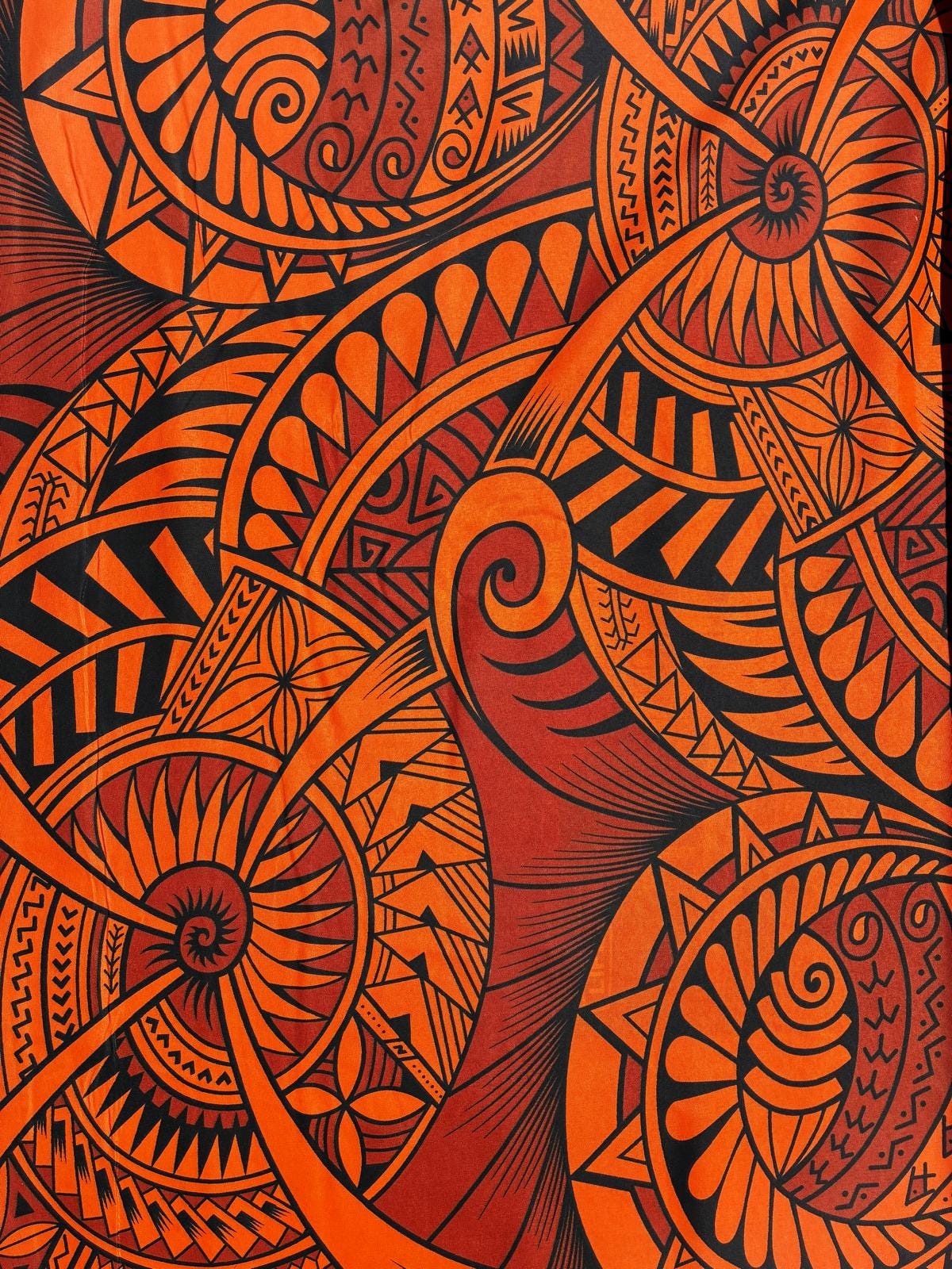 Tim　　　TRIBAL FABRICS Polynesian Tribal Fabric – 45” Wide | Lightweight Soft Poly Cotton