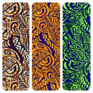 Polynesian Fabric -Tapa Fabric, Block Print, Tribal, Samoan, Fiji, Island Fabric - Sold by the Yard -100% Cotton Lt Bark Cloth -Doby Cotton