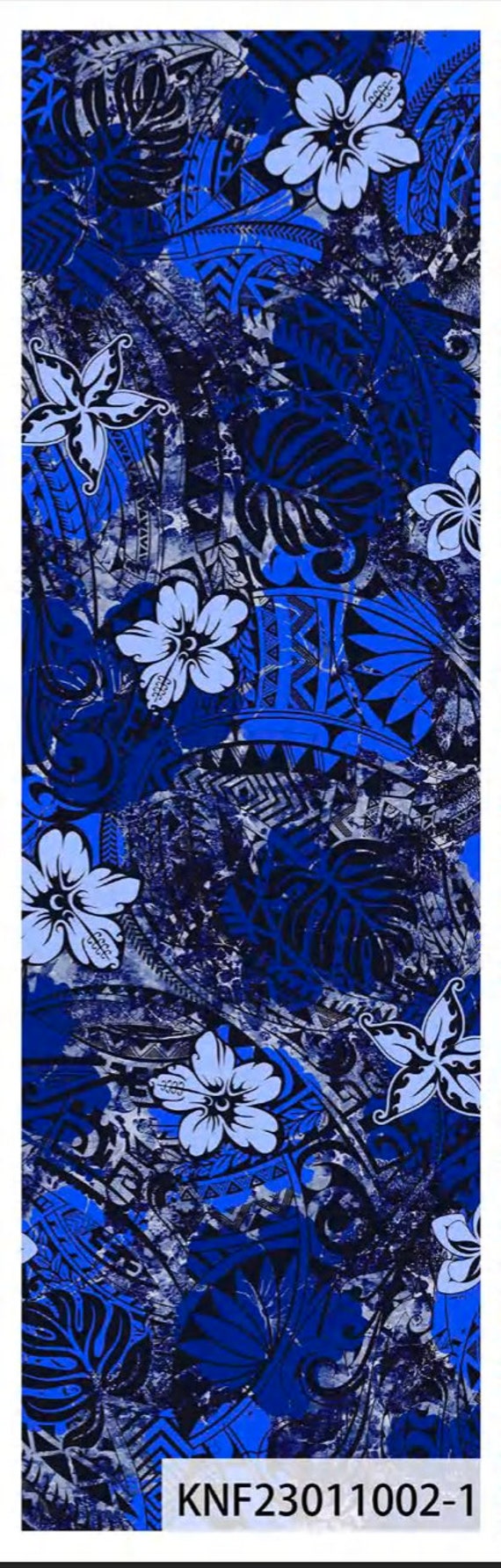 Island Elegance: Hawaiian Printed Fabric With Plumeria Flowers