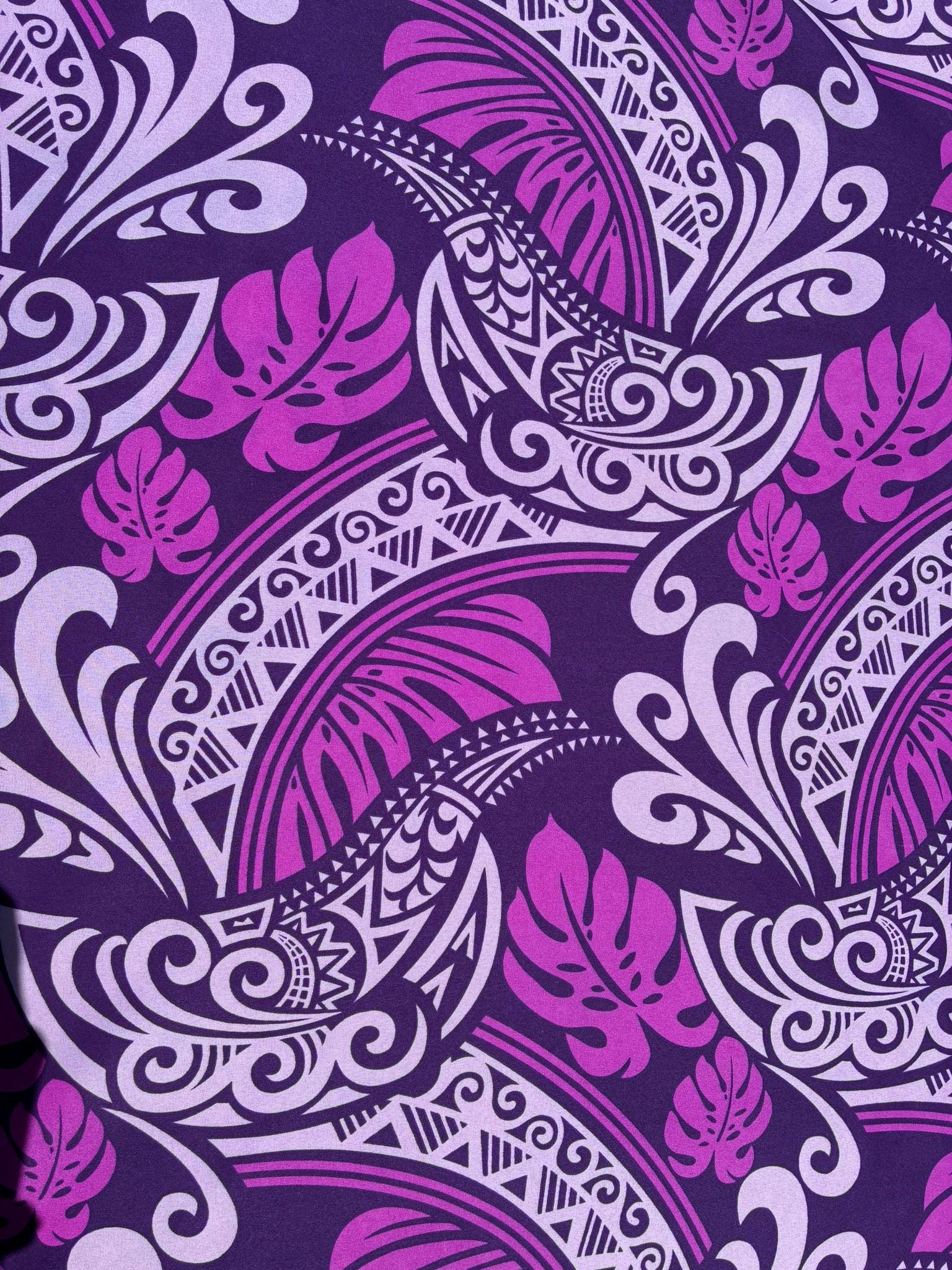 Polynesian Tribal Fabric – 45” Wide | Lightweight Soft Poly Cotton