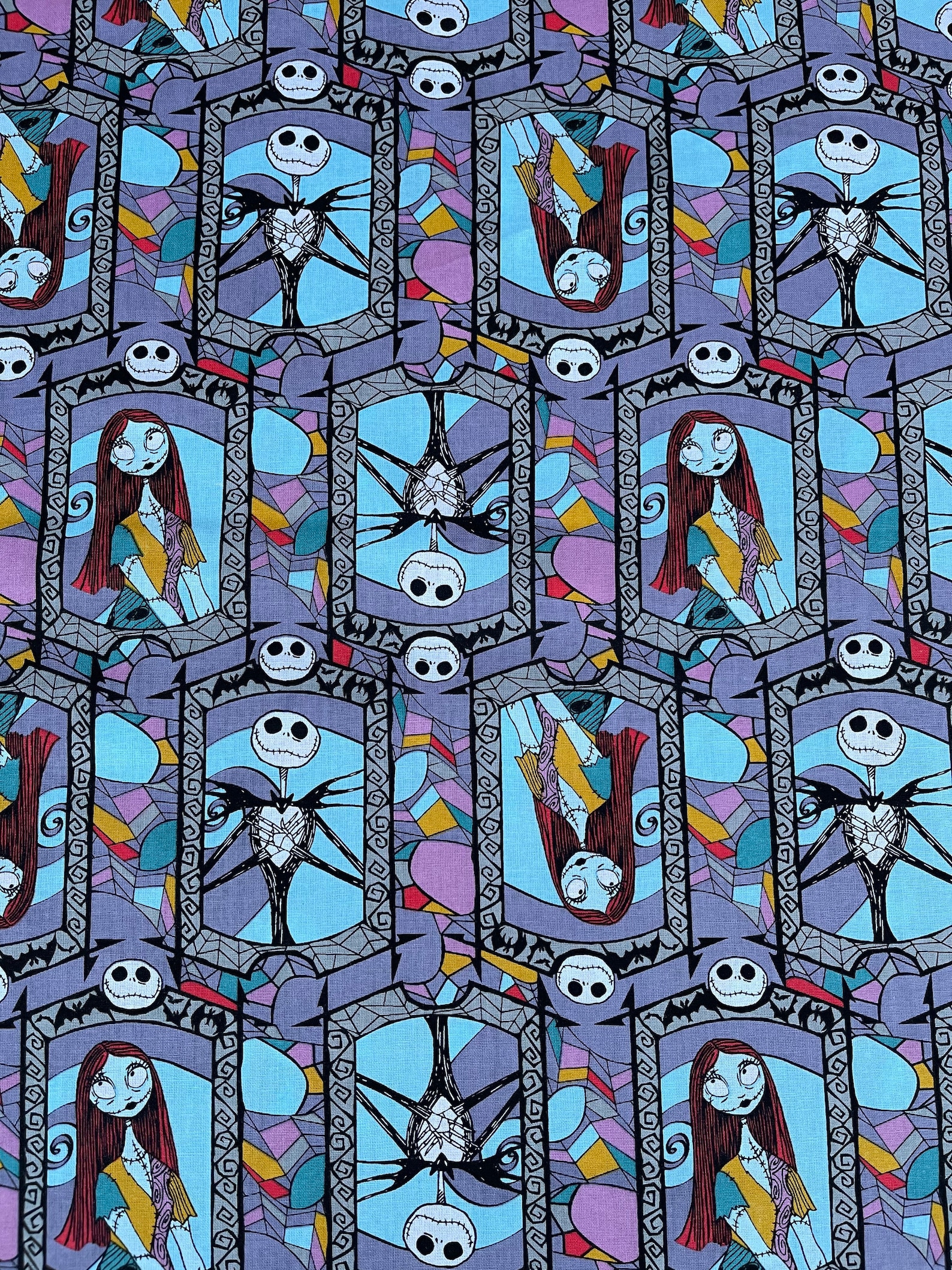 Nightmare Before Christmas Fabric Sally Jack Disney Diy 100 Etsy