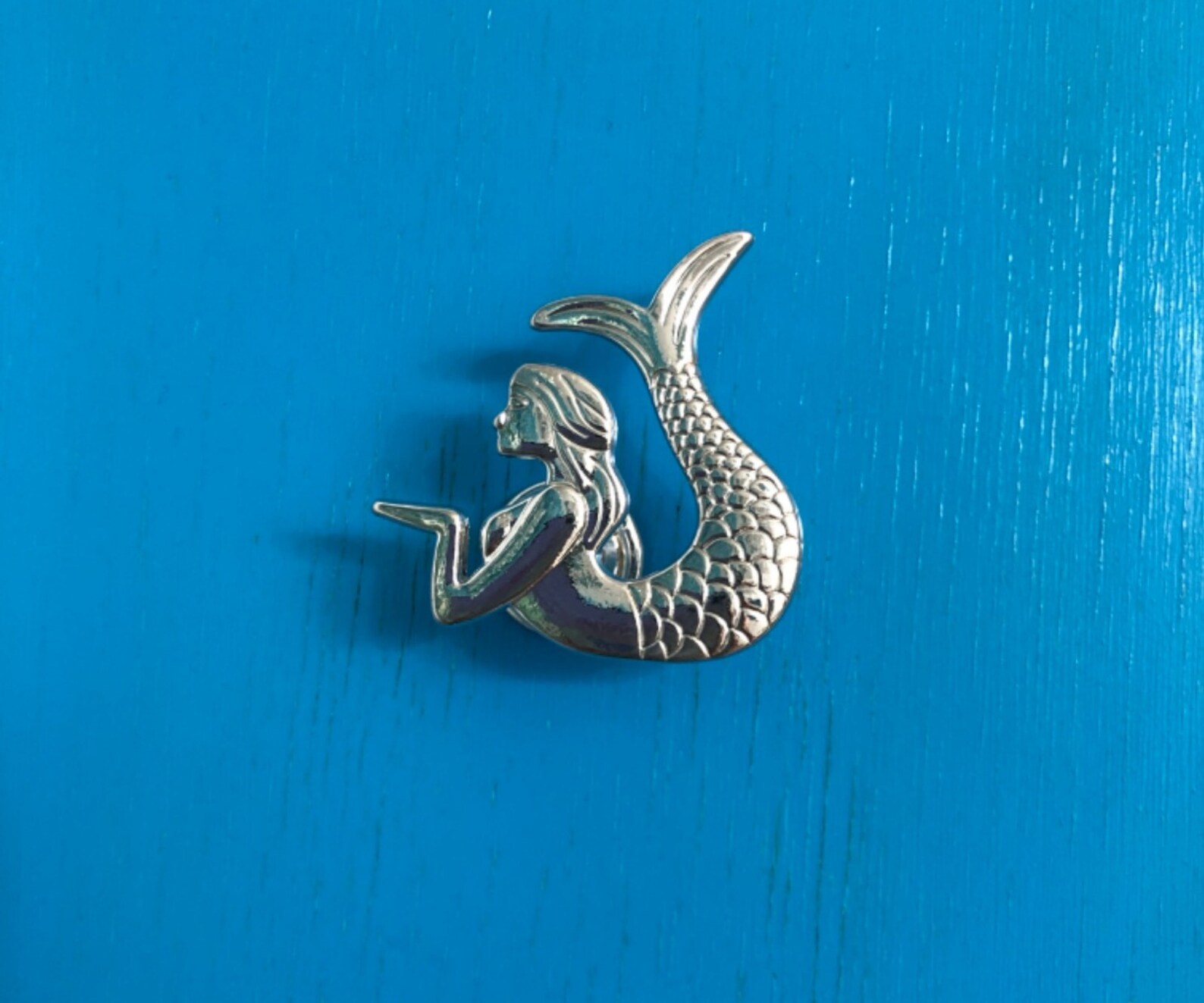 Antique Mermaid Drawer Pulls Golden Metal Kitchen Etsy