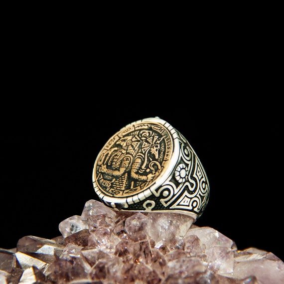 925 Sterling Silver Egyptian Ring Mens Rings Ancient Rings - Etsy